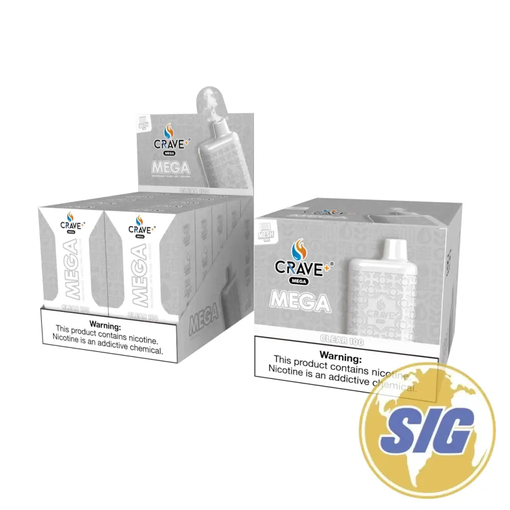 Crave Mega Leather Disposable 5500 Puffs - Clear 100