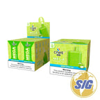 Crave Mega Leather Disposable 5500 Puffs - Green Apple Ice
