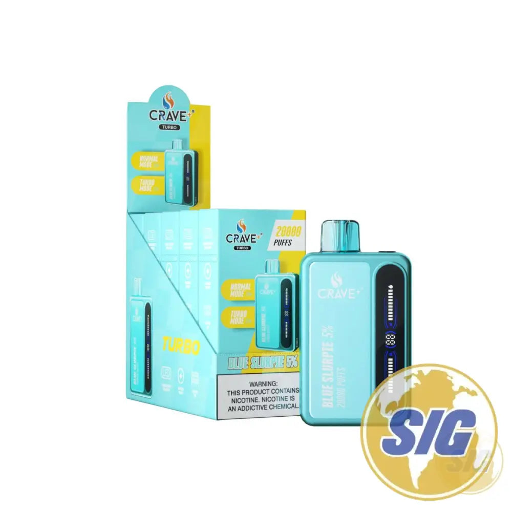 Crave Turbo 20000 Puffs Disposable Vape - Blue Slurpie