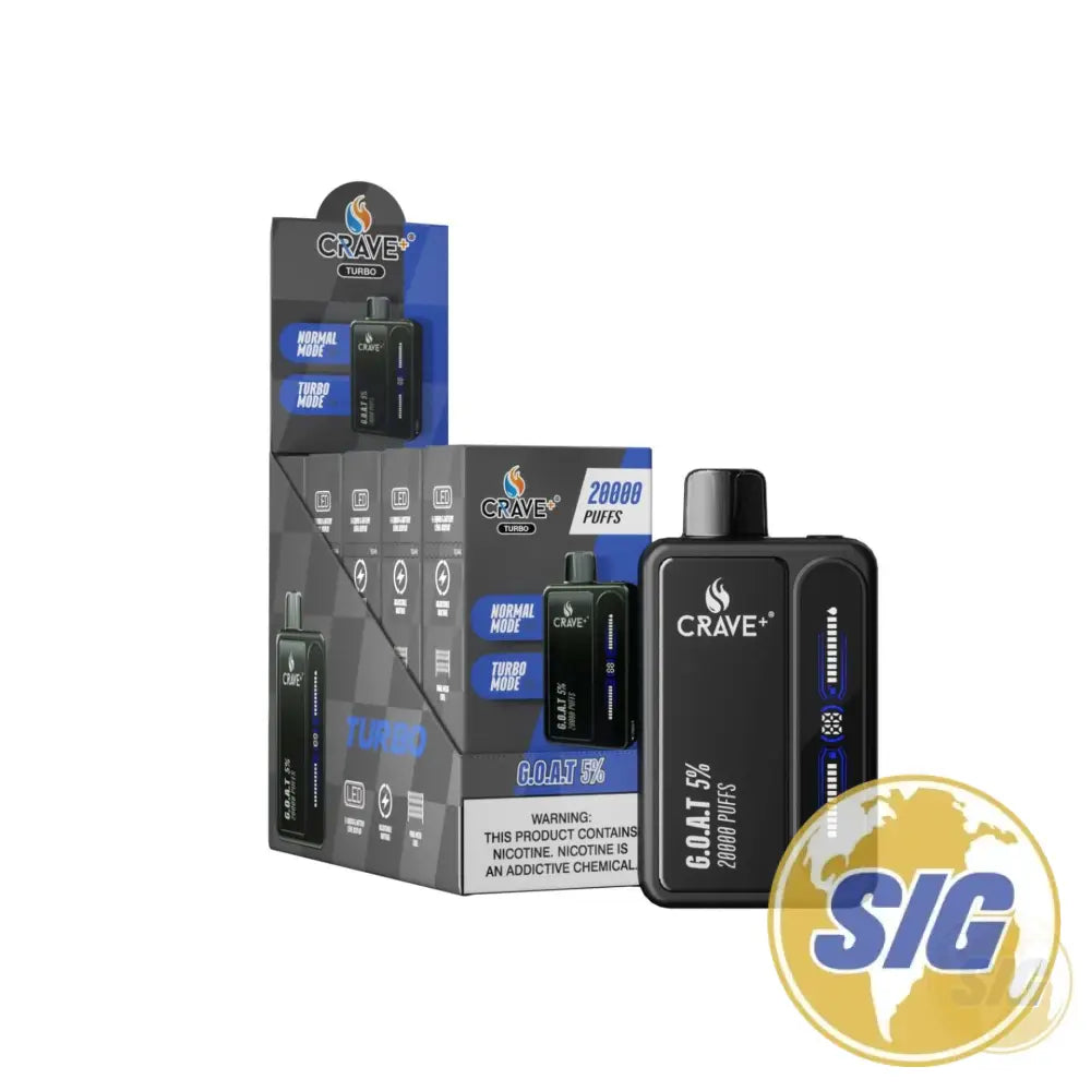 Crave Turbo 20000 Puffs Disposable Vape - G.O.A.T