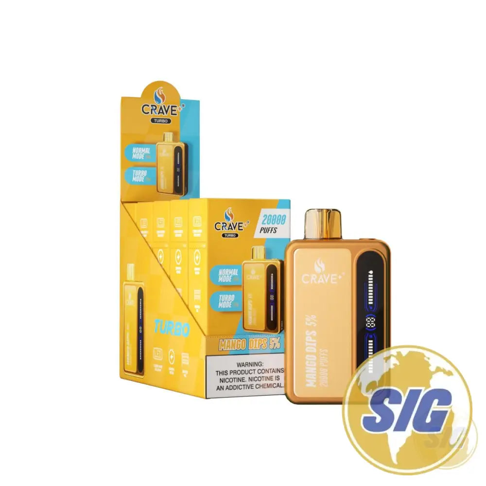 Crave Turbo 20000 Puffs Disposable Vape - Mango Dipz