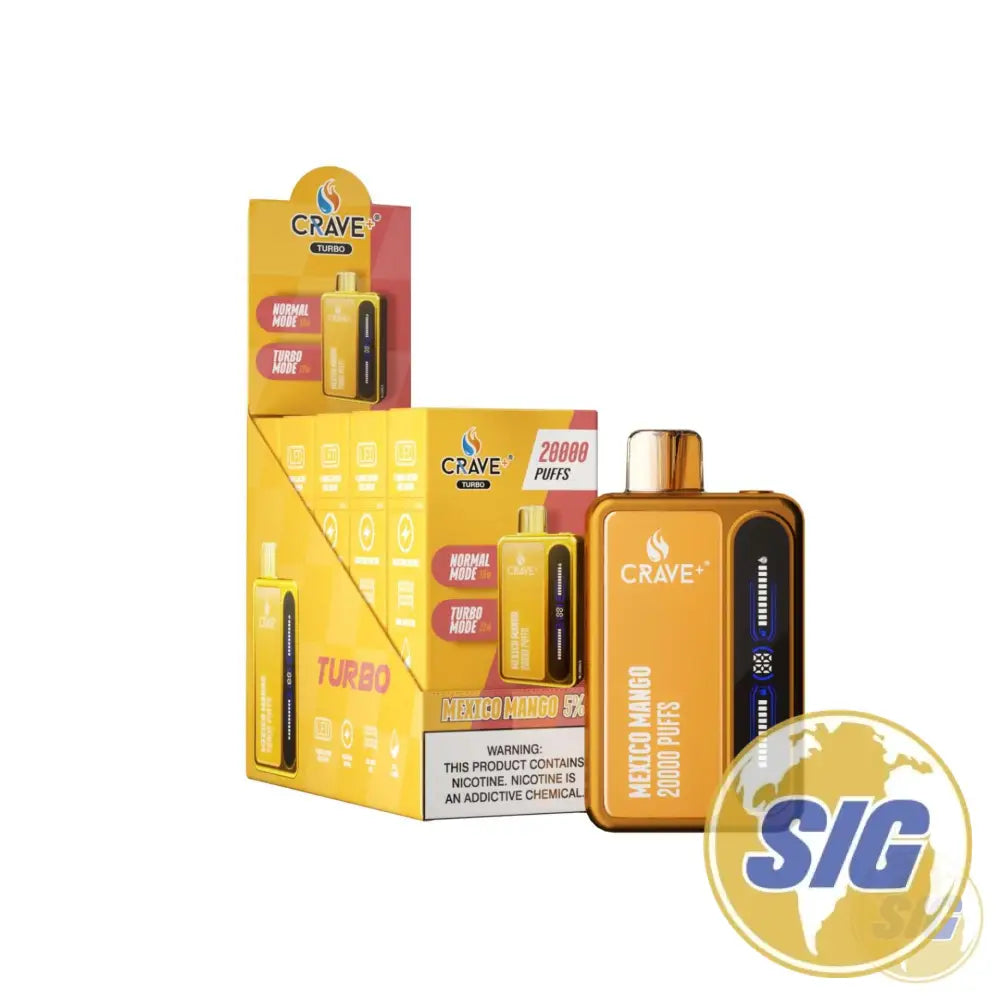 Crave Turbo 20000 Puffs Disposable Vape - Mexico Mango
