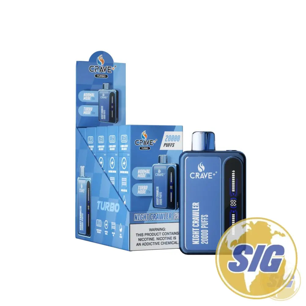 Crave Turbo 20000 Puffs Disposable Vape - Night Crawler