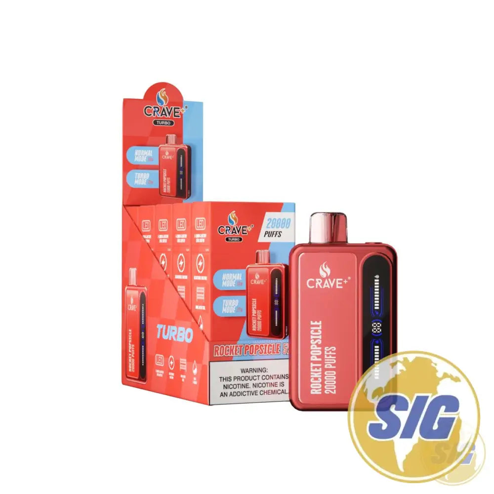 Crave Turbo 20000 Puffs Disposable Vape - Rocket Popsicle