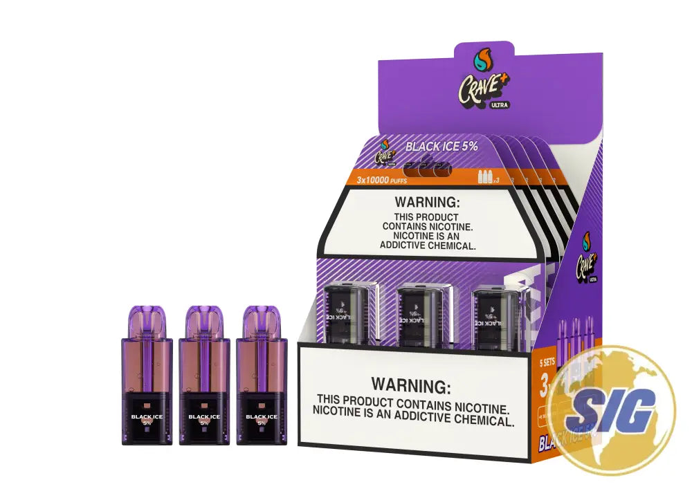 Crave Ultra Pods 20K Puffs - Black Ice - Disposable
