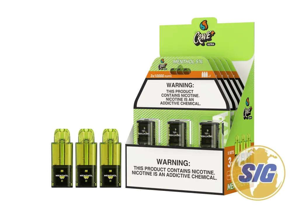 Crave Ultra Pods 20K Puffs - Menthol - Disposable