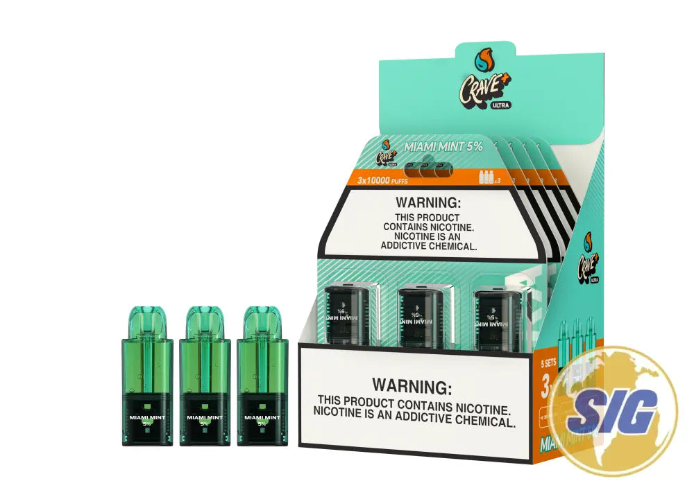Crave Ultra Pods 20K Puffs - Miami Mint - Disposable
