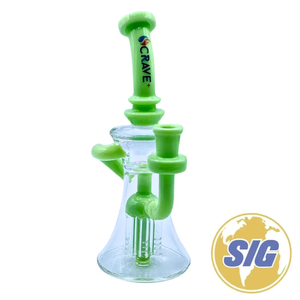 Crave Water Pipe 8 Piece Brief Case Set |REF: Crave 2868| - Green