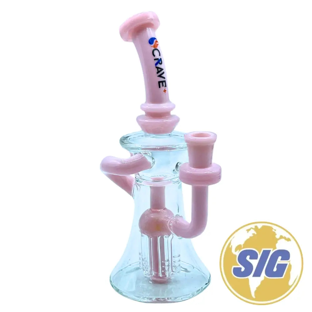 Crave Water Pipe 8 Piece Brief Case Set |REF: Crave 2868| - Pink