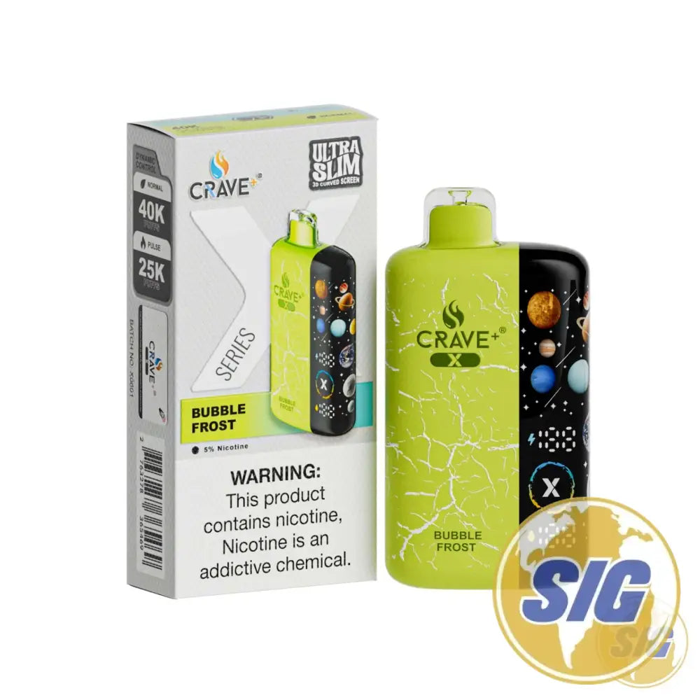 Crave X Series Ultra Slim Disposable Vape - Bubble Frost