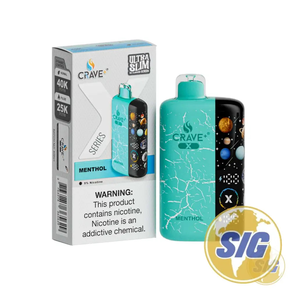 Crave X Series Ultra Slim Disposable Vape - Menthol