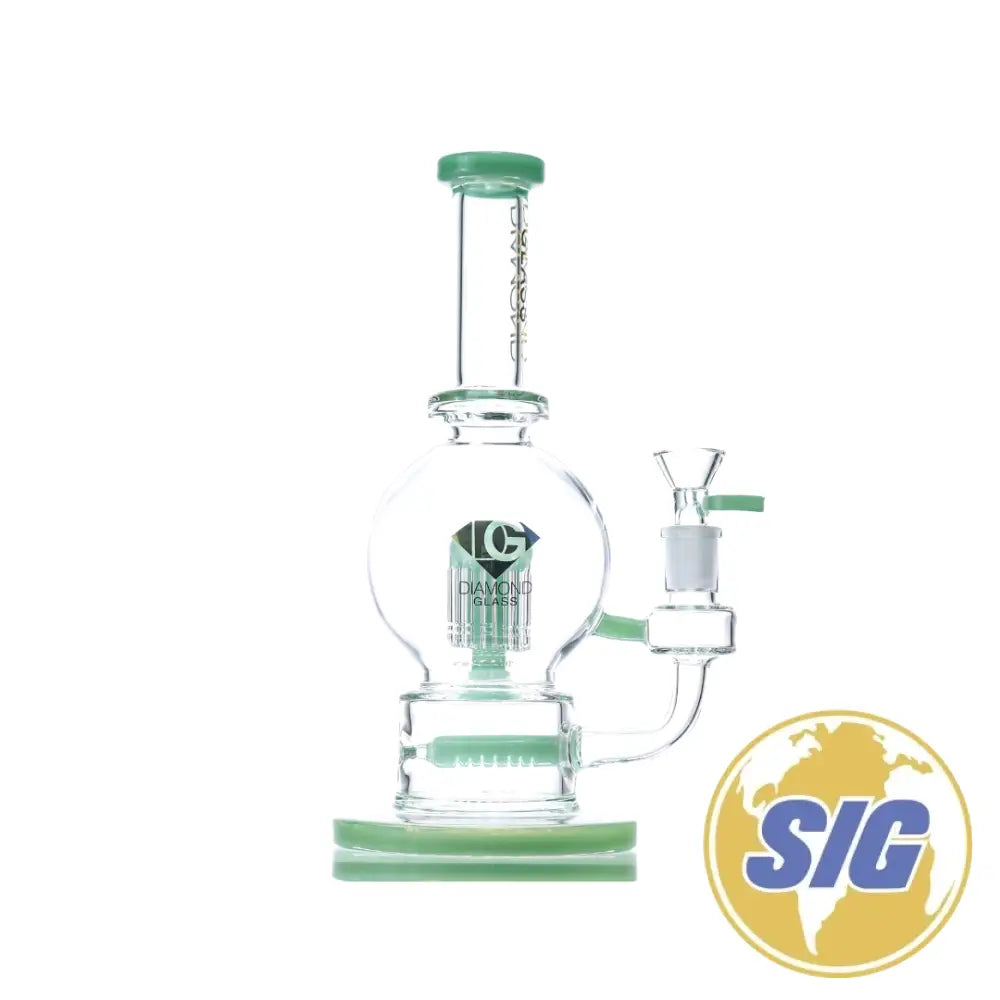 Diamond Glass Bubble Water Pipe |REF: DGR 1069|
