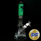 Diamond Glass Colored Neck Tree Beaker |REF: DGW 1046|