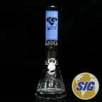 Diamond Glass Colored Neck Tree Beaker |REF: DGW 1046|