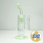 Diamond Glass Dual Chamber Water Pipe |REF: DGW 1018|