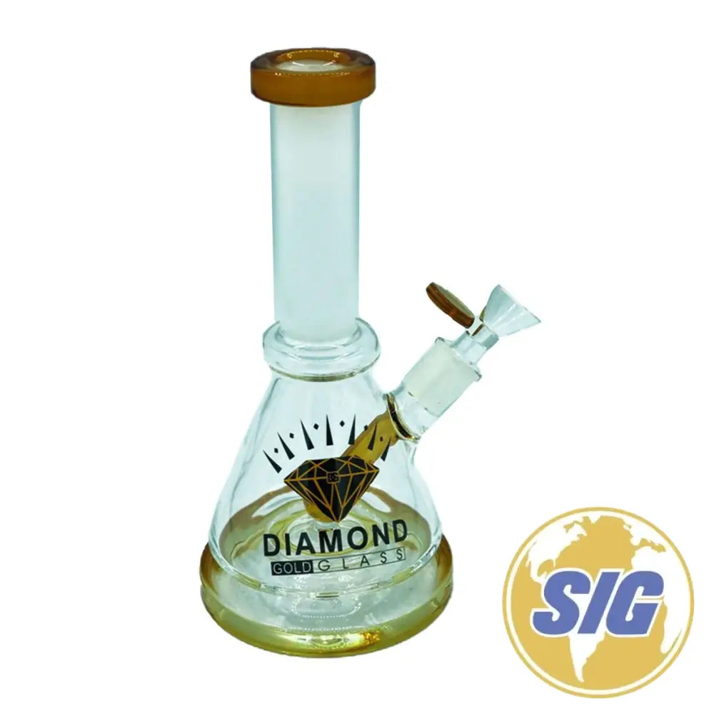Diamond Glass Flat bottom