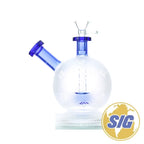 Diamond Glass Frosted Ball Water Pipe |REF: DGR 1094|