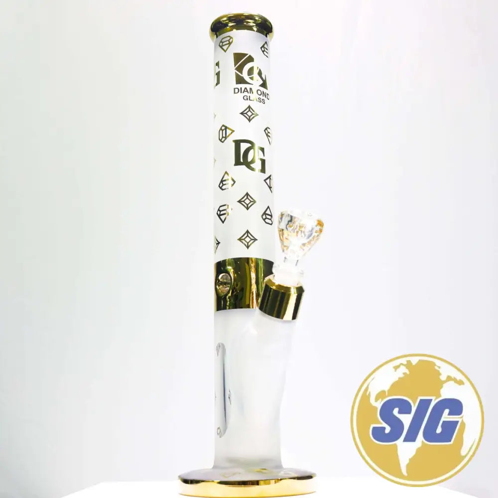 Diamond Glass Frosted Straight Tube |REF: DGW 801|