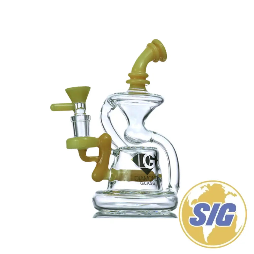 Diamond Glass Inline Recycler Rig |REF: DGR 1053|