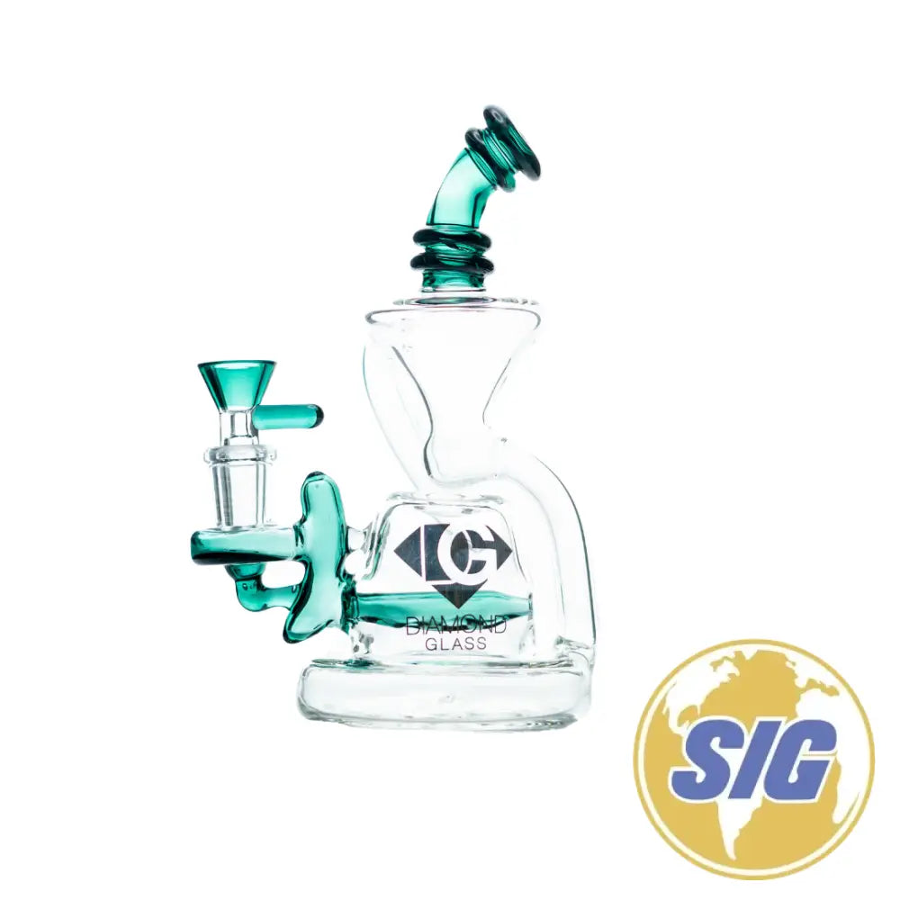 Diamond Glass Inline Recycler Rig |REF: DGR 1053|