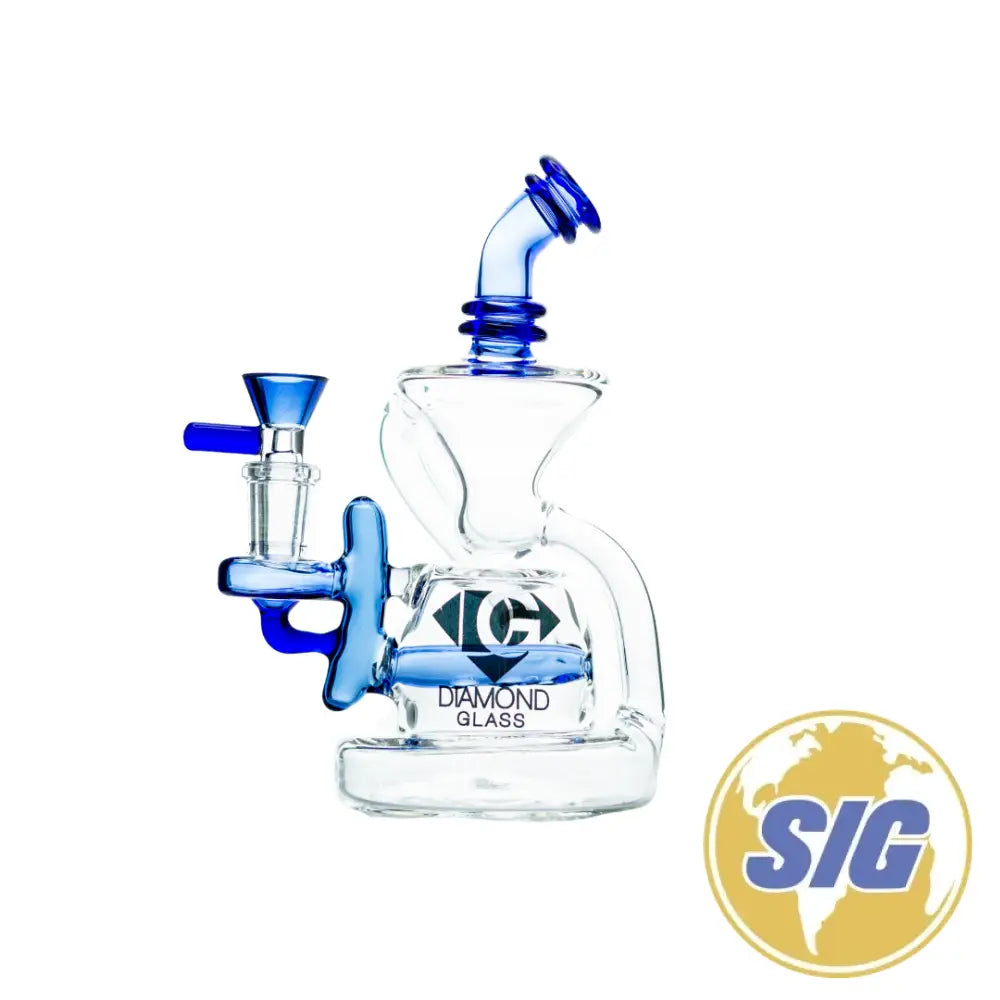Diamond Glass Inline Recycler Rig |REF: DGR 1053|