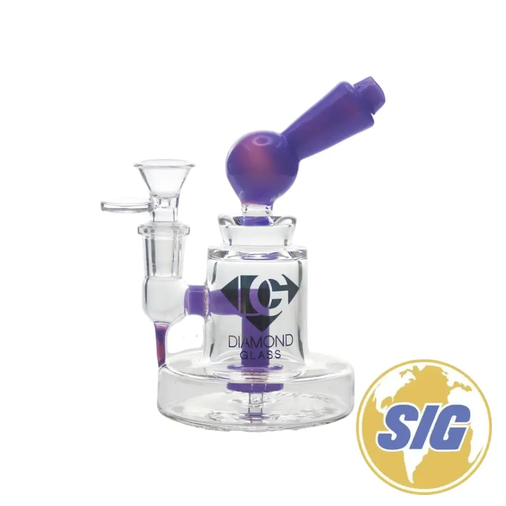 Diamond Glass Long Mouth Piece Dab Rig |REF: DGR 1150|