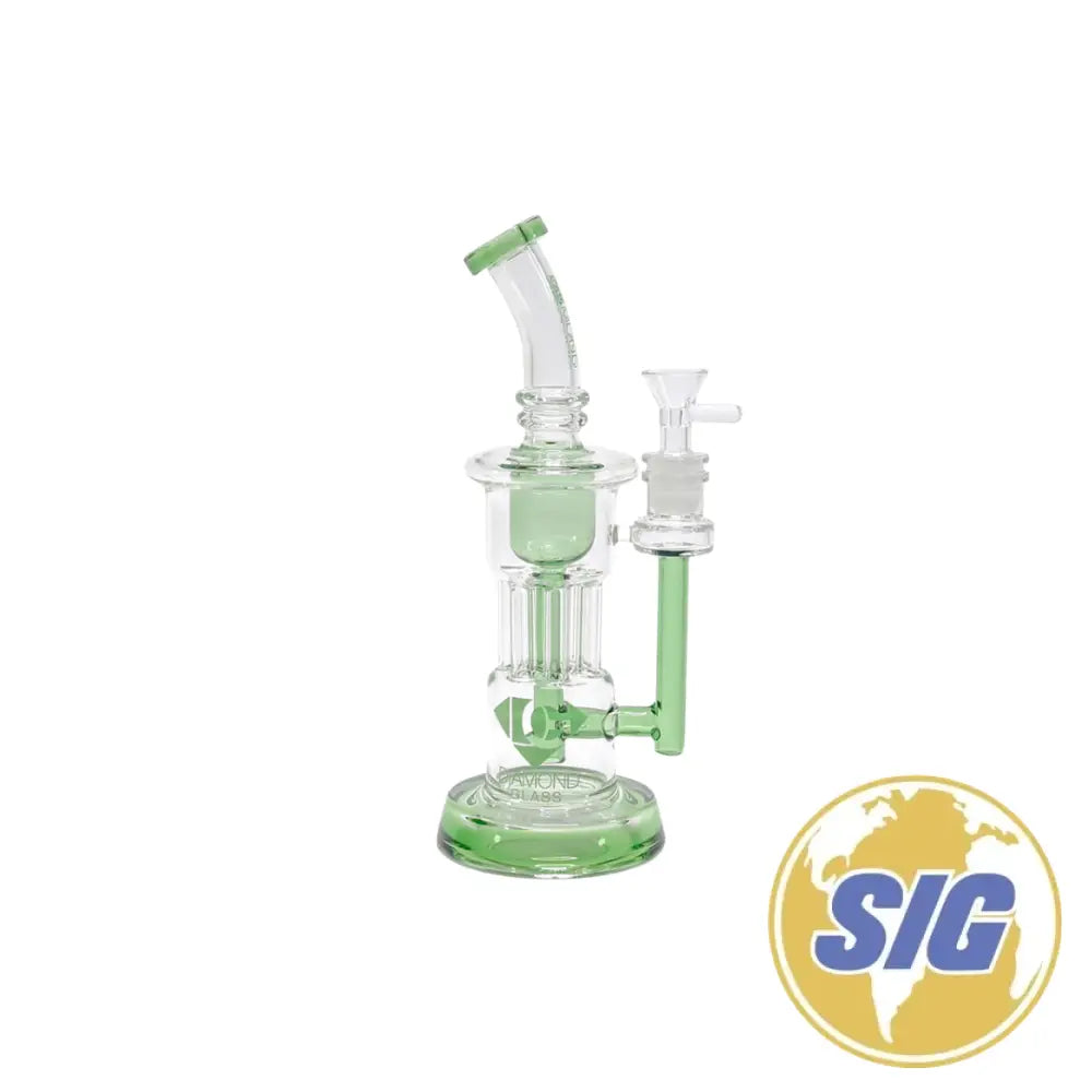 Diamond Glass Pillar Body Water Pipe |REF: DGR 1180|