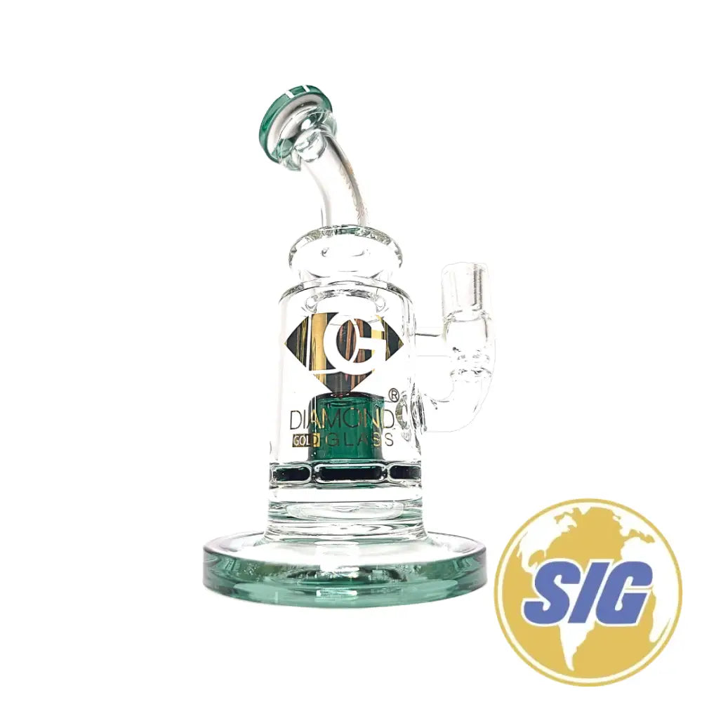Diamond Glass Recycler Water Pipe |REF: DGR 1121|