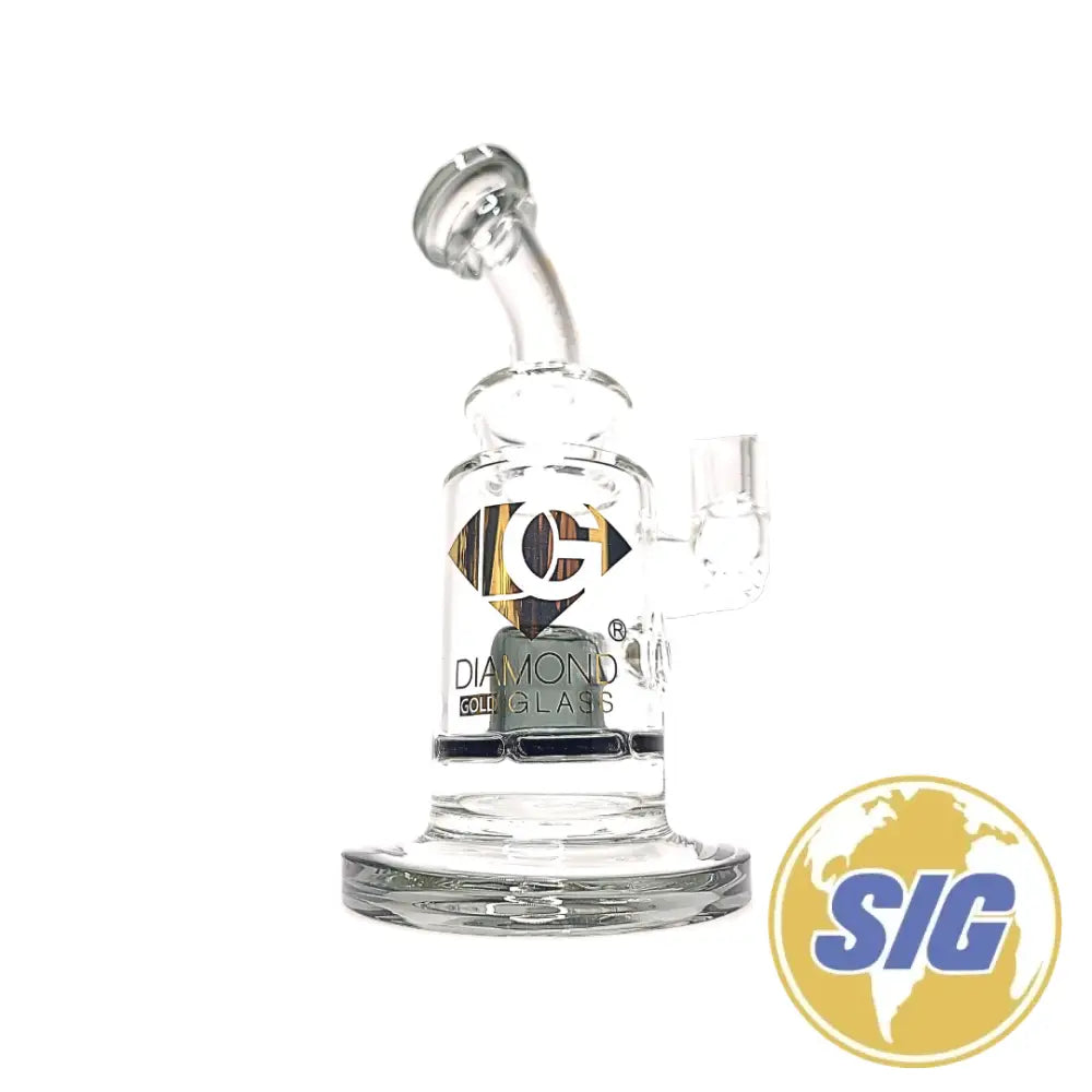 Diamond Glass Recycler Water Pipe |REF: DGR 1121|