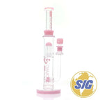 Diamond Glass Triple Stemline Water Pipe |REF: DGW 1034|