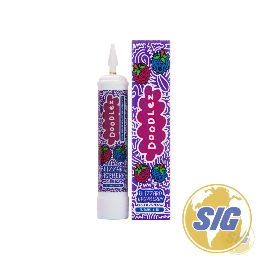 Doodlez 615G N2O Tanks |6CNT| - Blizzard Raspberry