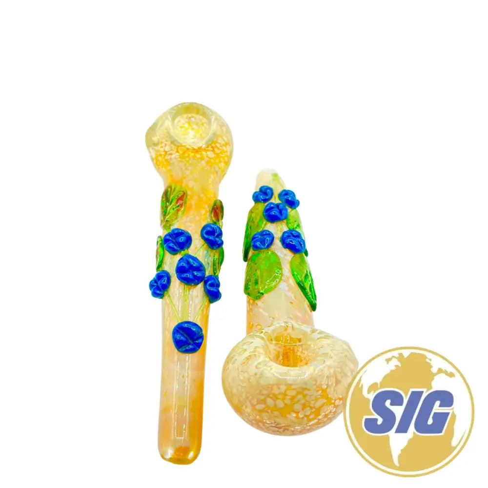 Flower Duo Hand Pipes (REF: HP 143)