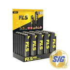 FLS Lighter 25CNT Display |Design Solid Colors| - BLACK