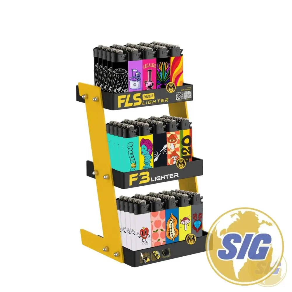 FLS Lighter 3 Tier Display 75 CNT - DISPLAY A