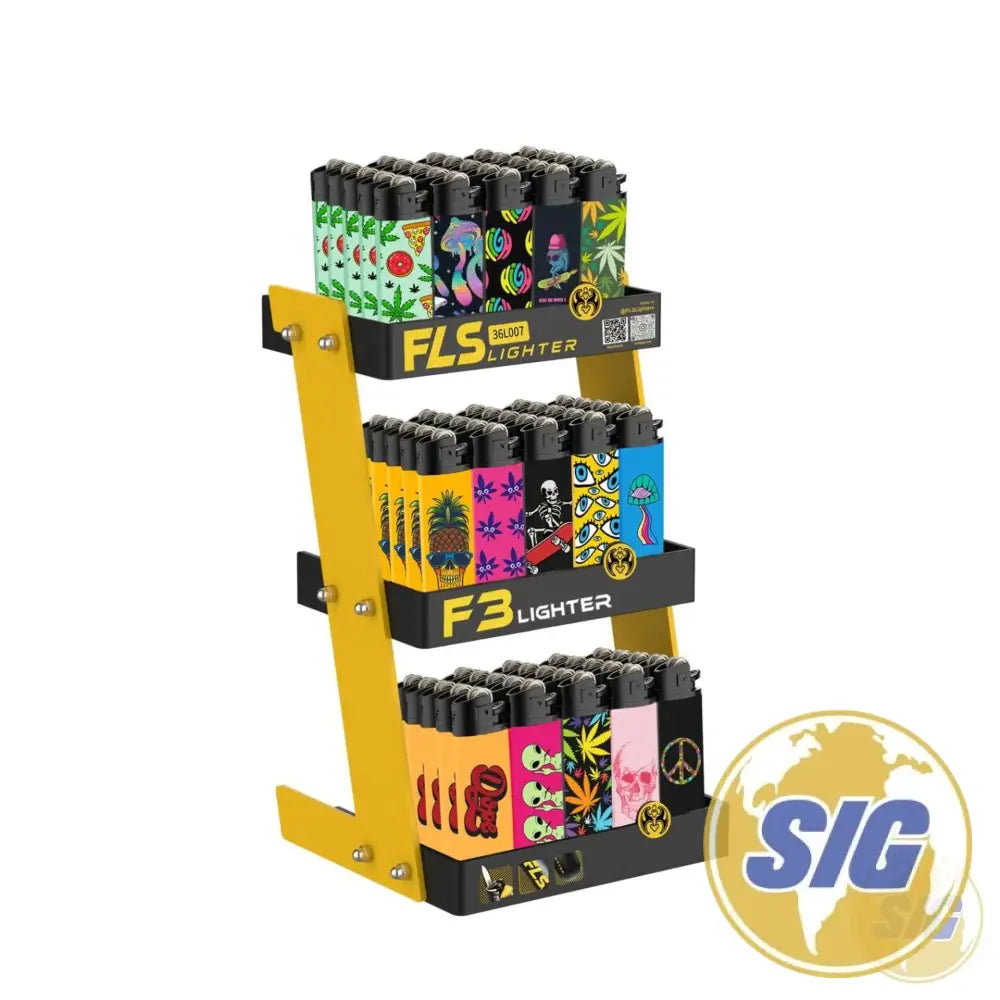 FLS Lighter 3 Tier Display 75 CNT - DISPLAY C