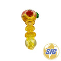Frit w/ Disc Design Hand Pipe |REF: HP 147|