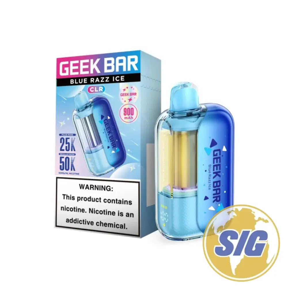 Geek Bar CLR 50K Disposable Vape - Blue Razz Ice