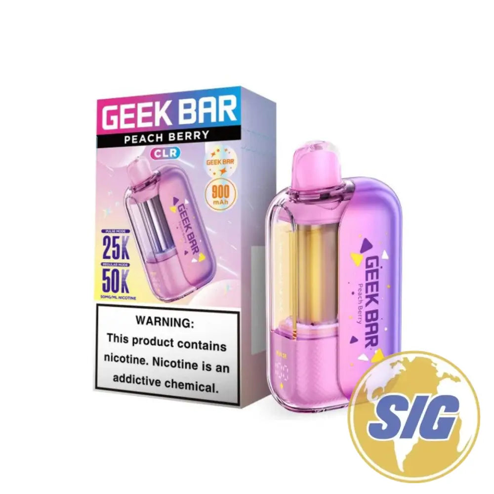 Geek Bar CLR 50K Disposable Vape - Peach Berry