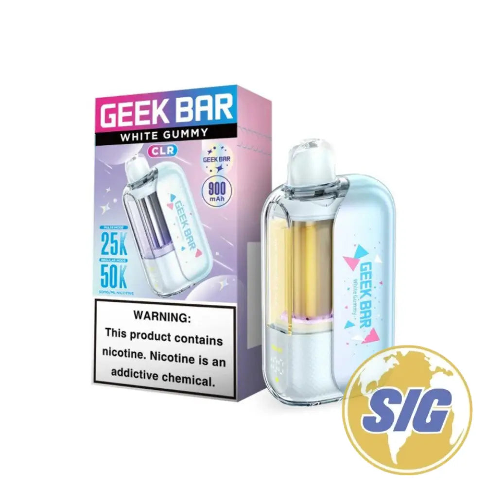 Geek Bar CLR 50K Disposable Vape - White Gummy