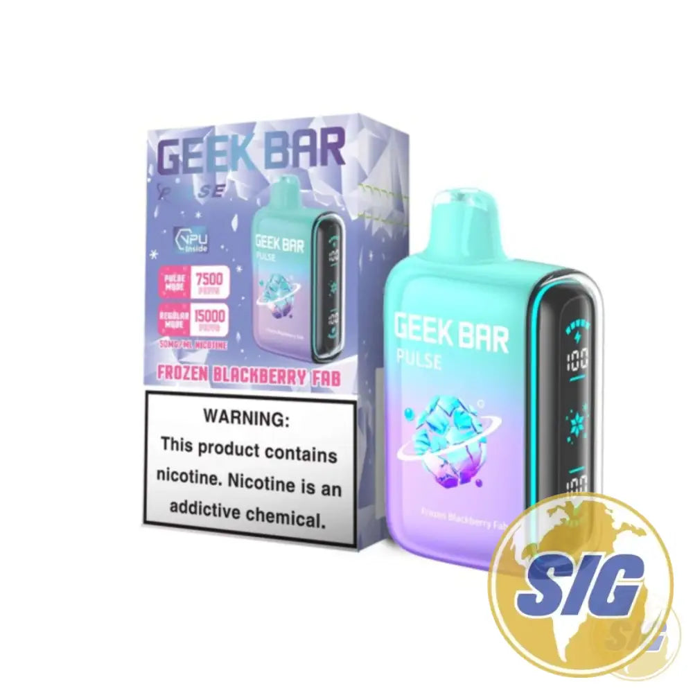 Geek Bar Pulse 15000 Puffs Disposable Vape - Frozen Blackberry Fab
