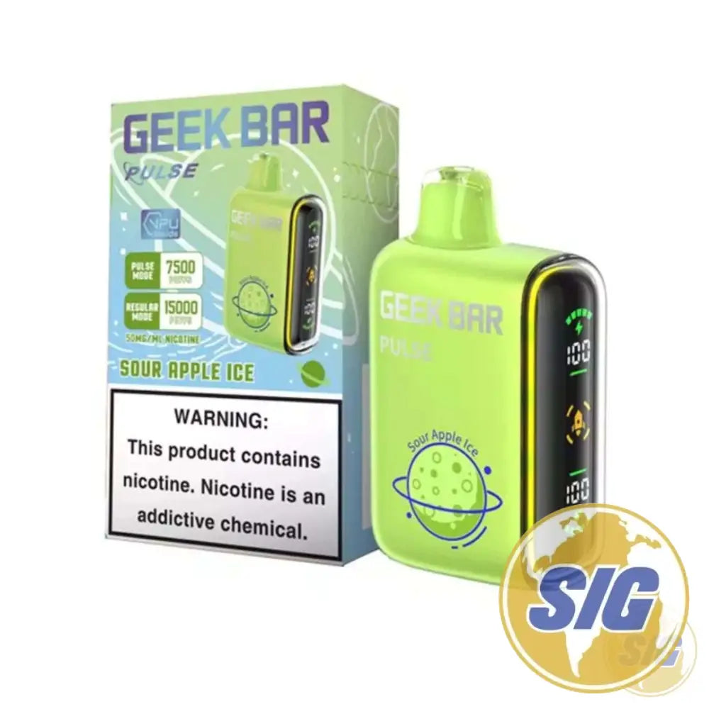 Geek Bar Pulse 15000 Puffs Disposable Vape - Sour Apple Ice