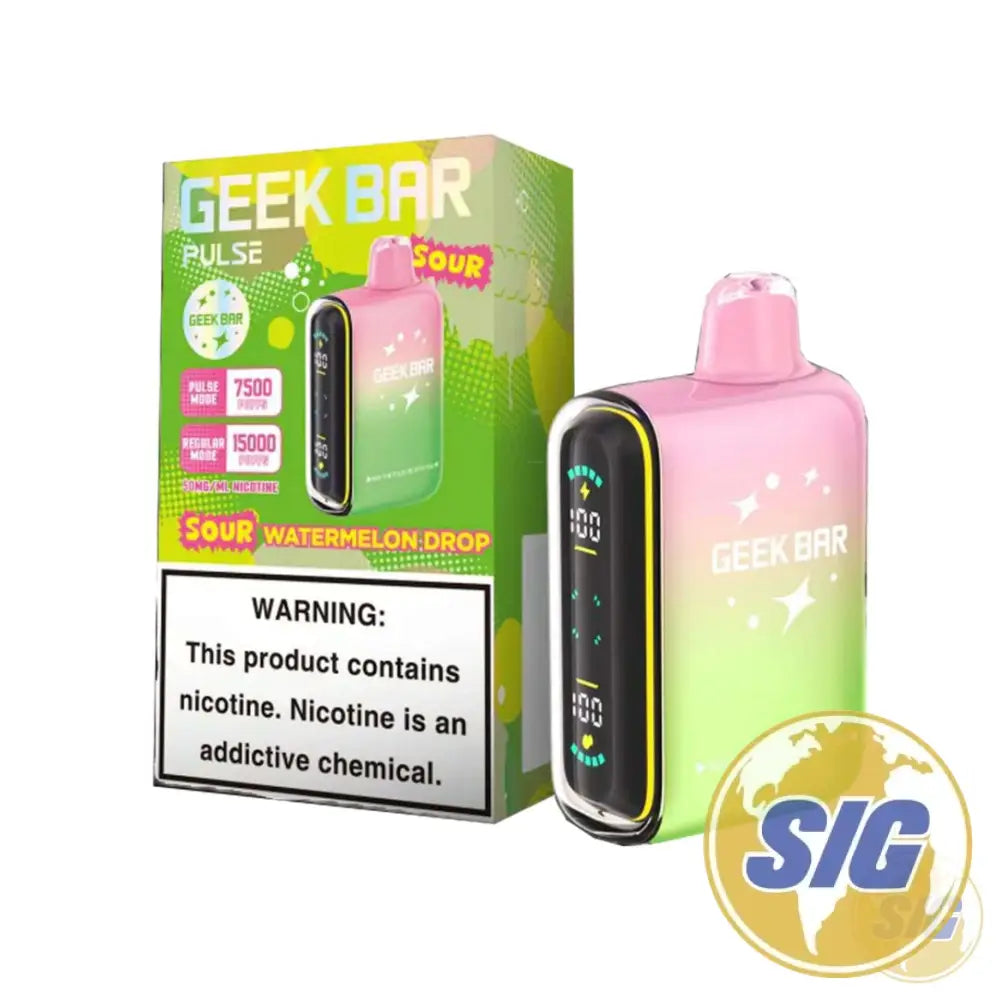 Geek Bar Pulse 15000 Puffs Disposable Vape - Sour Watermelon Drop