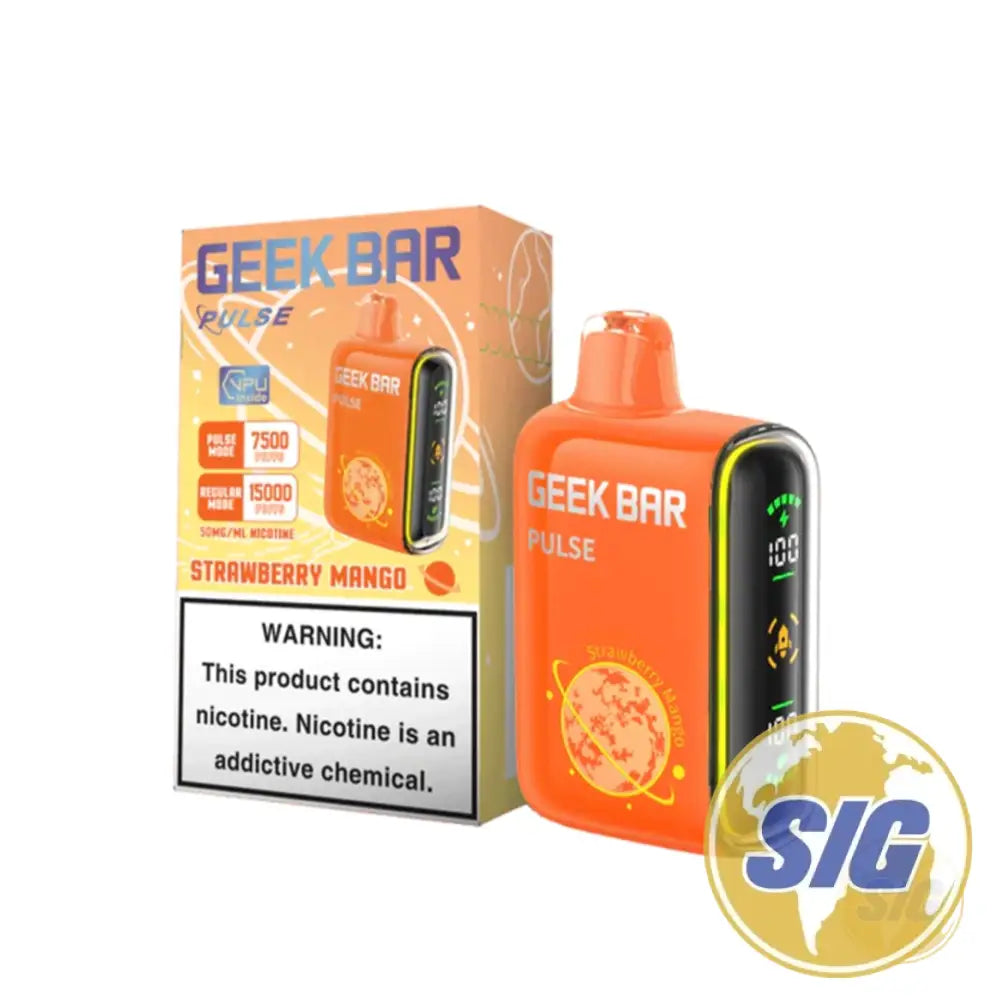 Geek Bar Pulse 15000 Puffs Disposable Vape - Strawberry Mango