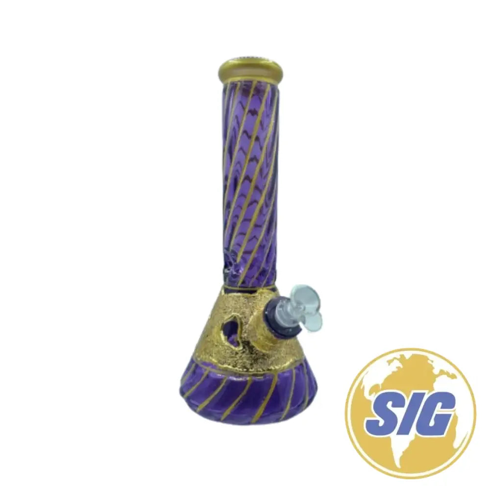 Gold Accents Beaker Water Pipe |Ref: RG 247|