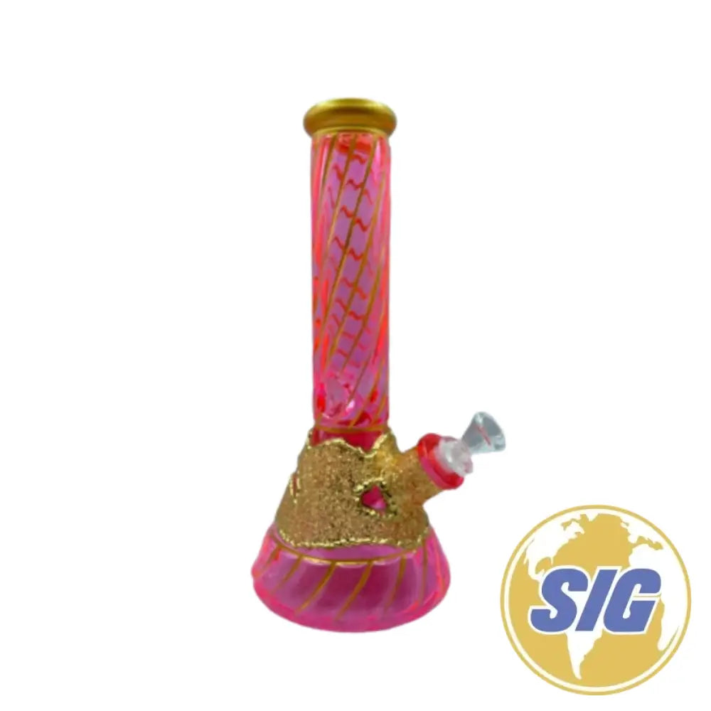 Gold Accents Beaker Water Pipe |Ref: RG 247|