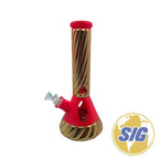 Gold Swirls Beaker Water Pipe |Ref: RG 254|