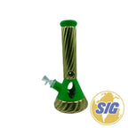Gold Swirls Beaker Water Pipe |Ref: RG 254|