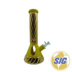 Gold Swirls Beaker Water Pipe |Ref: RG 254|