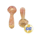 Golden Spiral Hand Pipe |REF: HP 560|