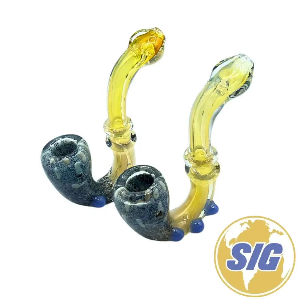 Goldenrod Glass Hand Pipe |REF: HP 129|
